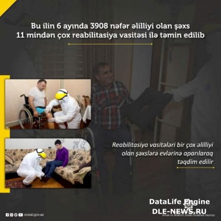 Bu il əlilliyi olan 3908 nəfər reabilitasiya vasitələri ilə təmin edilib