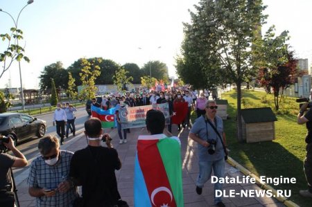 Türkiyədə Azərbaycana növbəti dəstək aksiyası keçirilib - FOTO