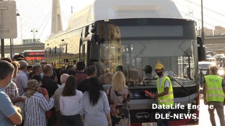 Karantin yumşaldıldı, avtobuslarda sıxlıq ikiqat artdı - VİDEO