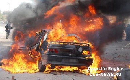 Qaxda ağır qəza: Mikroavtobusla toqquşan “VAZ” yandı