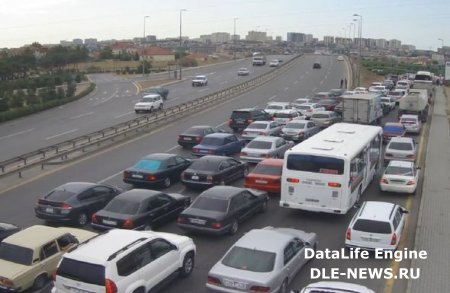 Bakı yollarında tıxac var: Avtobuslar gecikir - SİYAHI + FOTO