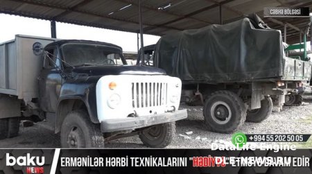 Ermənilər hərbi texnikalarını “hədiyyə” etməyə davam edirlər – VİDEO