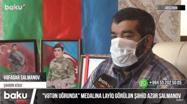 “Vətən uğrunda” medallı şəhidimizin atası: “Başımı uca tuturam, oğlumun qanı yerdə qalmadı” - VİDEO