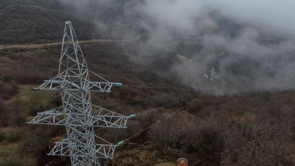 Şuşaya yüksəkgərginlikli elektrik xətti çəkilir - VİDEOLAR