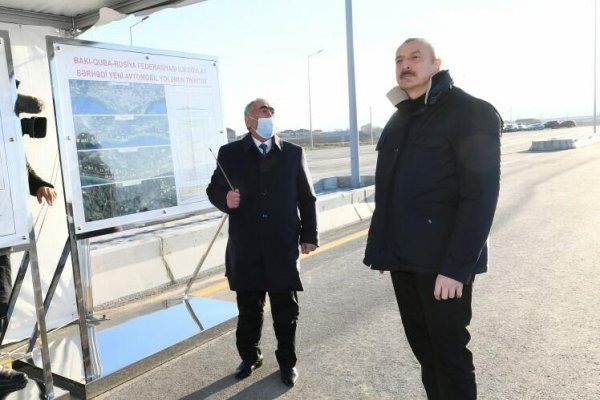 Prezident yeni yolun açılışında iştirak etdi - Foto