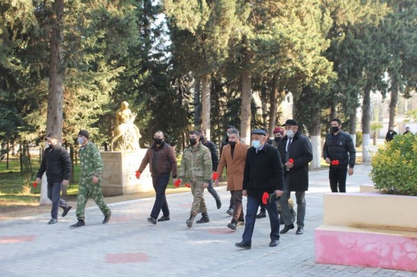 Göyçay Rayon rəhbəri növbəti dəfə vətən müharibəsi döyüşçülərinin bir qrupu ilə görüşdü