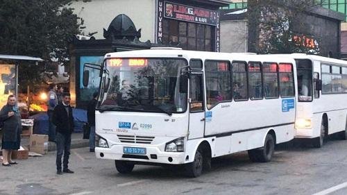 Qanunsuz sərnişin daşıyan mikroavtobuslar... - AÇIQLAMA