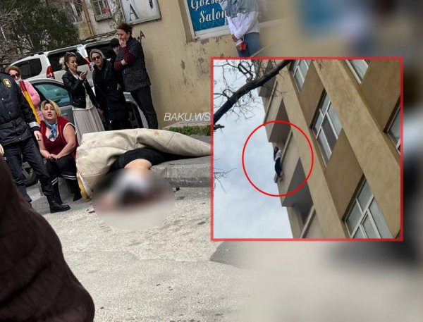 Bakıda gənc qız intihara cəhd etdi - YENİLƏNDİ - FOTO