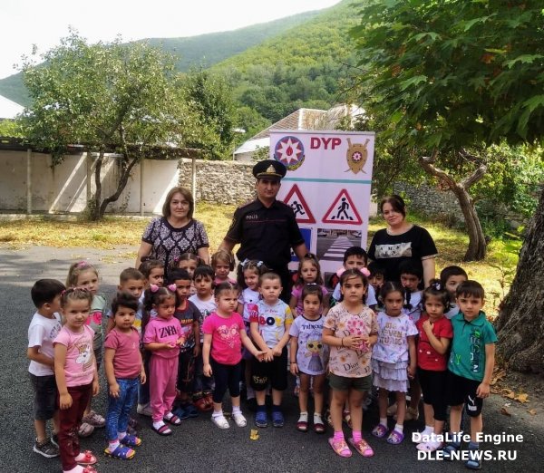 Şəki Dövlət Yol Polisi uşaq bağçalarında maarifləndirmə tədbirlərini davam etdirir