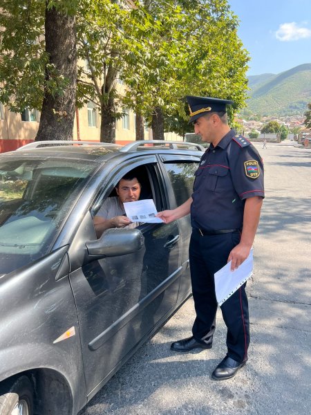 ŞƏKİ DYP “DİQQƏT, UŞAQLAR!” AYLIĞI ƏRƏFƏSİNDƏ TƏHLÜKƏSİZLİK TƏDBİRİ KEÇİRİB