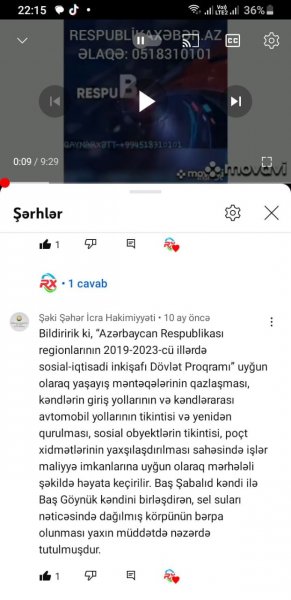 ELYAZ YAZANDAN: ŞƏKİ ŞƏHƏR İCRA HAKİMİYYƏTİ!  "QURUÇAY" KÖRPÜSÜ İLƏ BAĞLI VERDİYİNİZ VƏDƏ AZ QALIB!!!